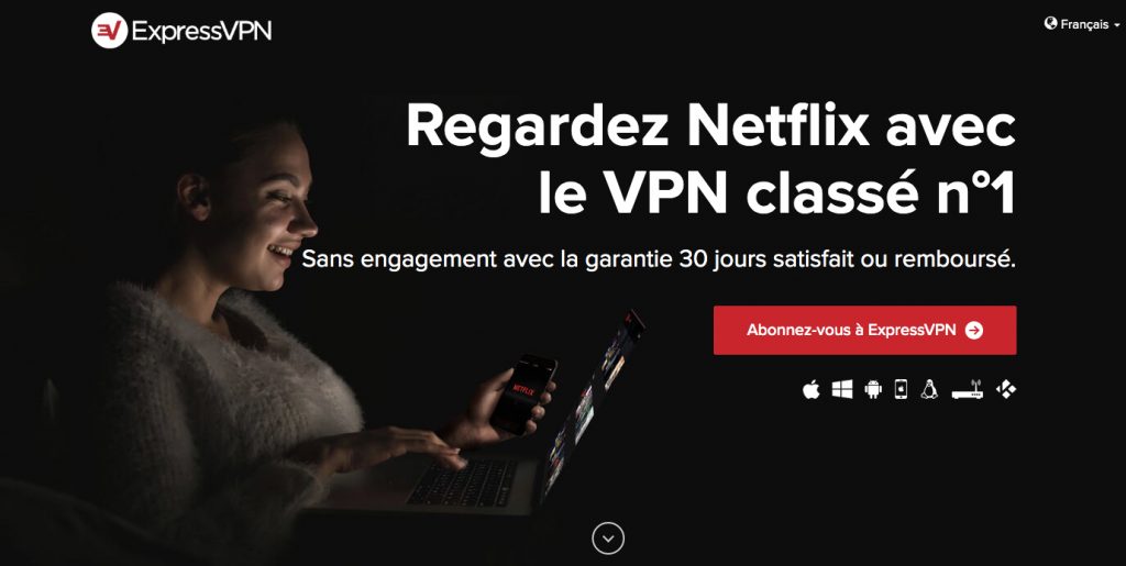 Regardez Netflix avec ExpressVPN