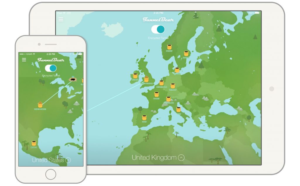 TunnelBear devices