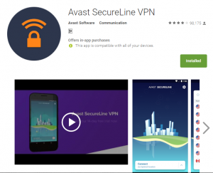 avis avast vpn secureline