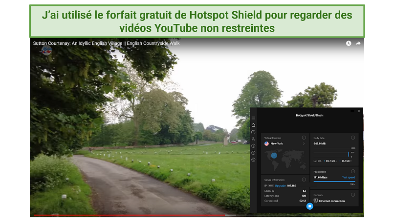 Regarder une vidéo YouTube disponible dans le monde entier en utilisant le forfait gratuit de Hotspot Shield