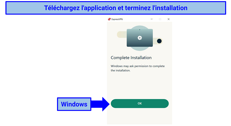 screenshot of ExpressVPN's Windows and iOS apps