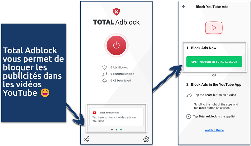 Screenshot of the Total Adblock app